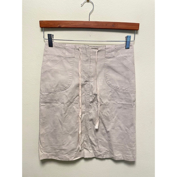 Womens Skirt Size Small Khaki Ripstop Neutral Granola Girl Outdoor Hiking Y2K - Picture 1 of 7